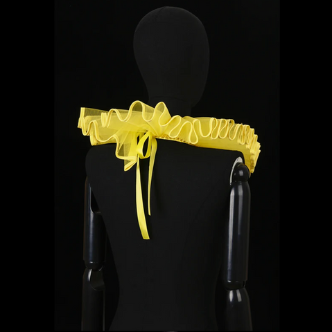 PLEAT DRAMA Mesh Ruffle Collar PLEAT DRAMA Mesh Ruffle Collar