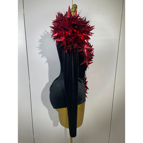 STARBURST Velvet Mesh Illusion Bodysuit STARBURST Velvet Mesh Illusion Bodysuit