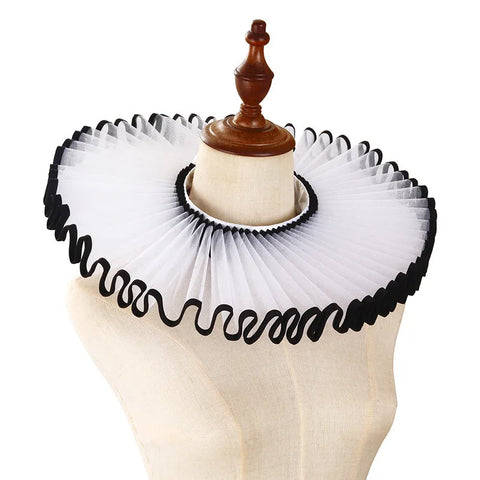 PLEAT DRAMA Mesh Ruffle Collar PLEAT DRAMA Mesh Ruffle Collar