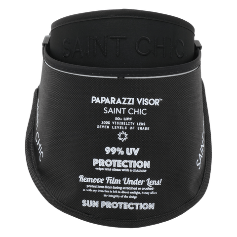 SAINT CHIC Hats One Size / Black BLACK PAPARAZZI VISOR™ 2.0 Sun Hat SAINT CHIC Hats One Size / Black BLACK PAPARAZZI VISOR™ 2.0 Sun Hat