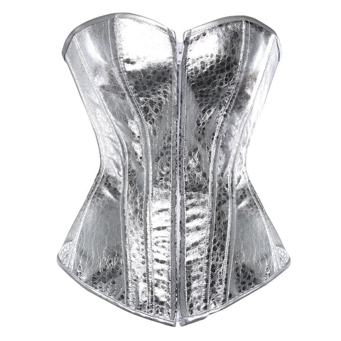 SAINT CHIC Shirts & Tops sliver / 22 CORSET Top SAINT CHIC Shirts & Tops sliver / 22 CORSET Top