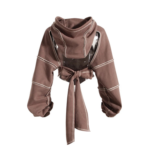 CUTOUT Cropped Hoodie