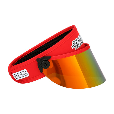 RED FLAME PAPARAZZI VISOR™ 2.0 Sun Hat