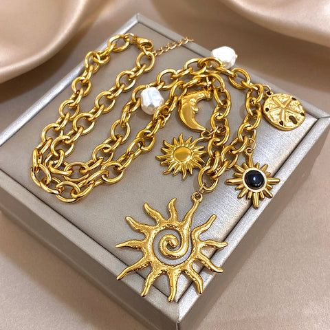 SOL & LUNA Charm Necklace Collection