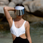 Chrome Anti Paparazzi Visor™ – Adjustable Sun Shield with 4.5” Lens & UV Protection