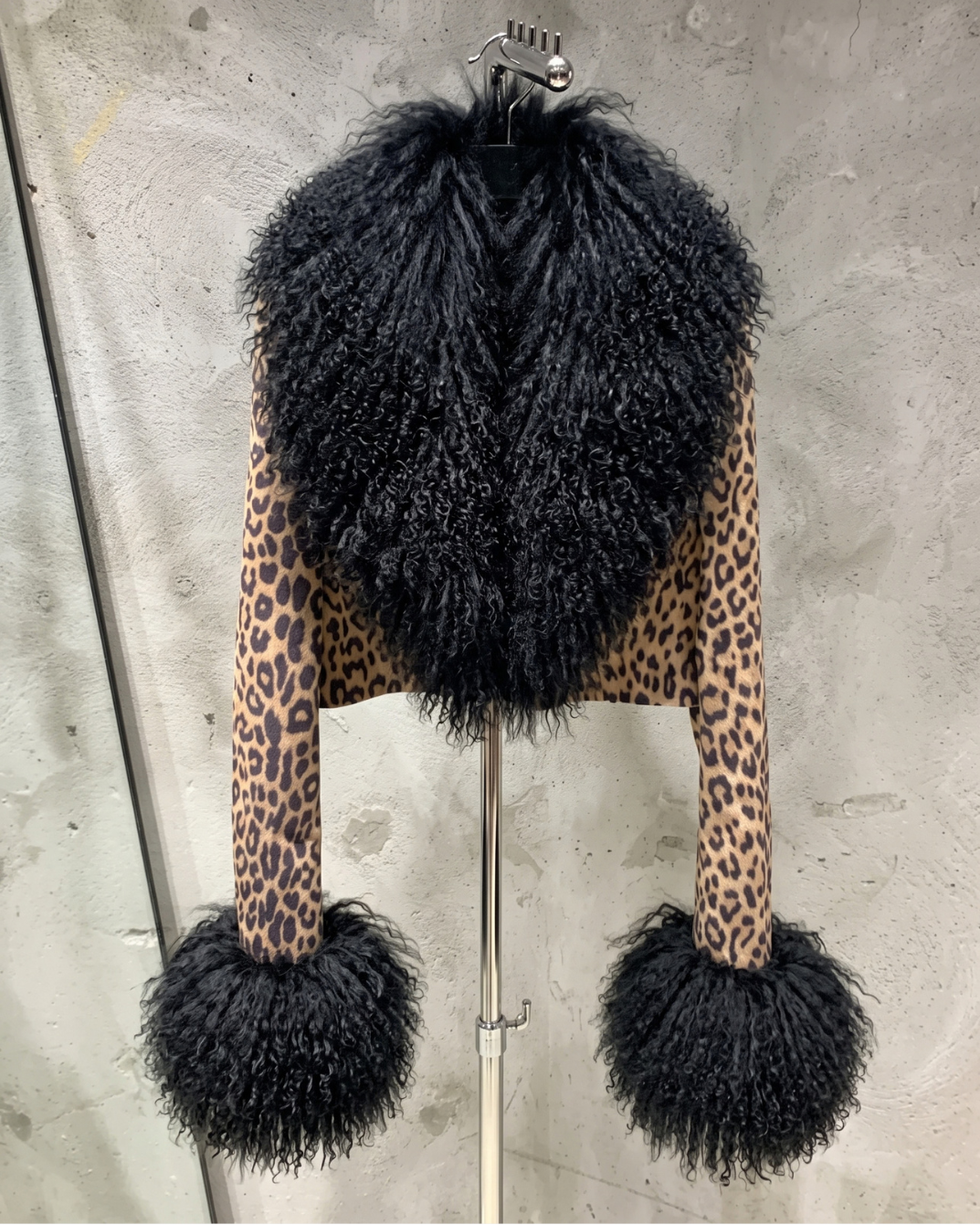 STEPPE Fur Leather Jacket