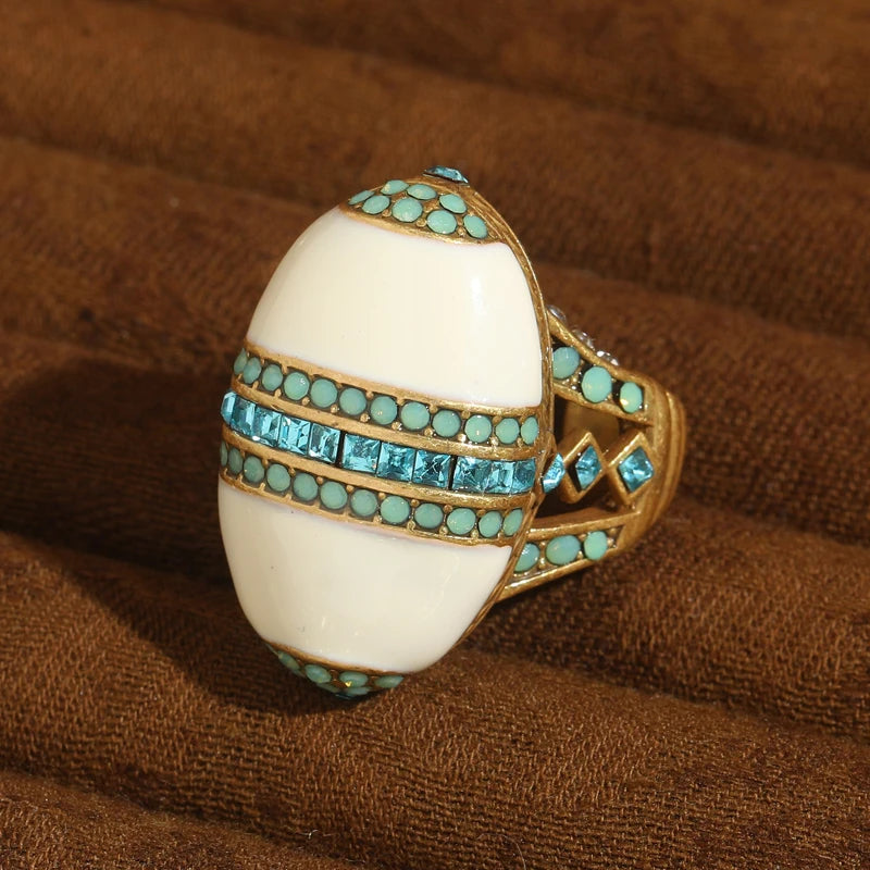 AEGEAN Crystal Cocktail Ring