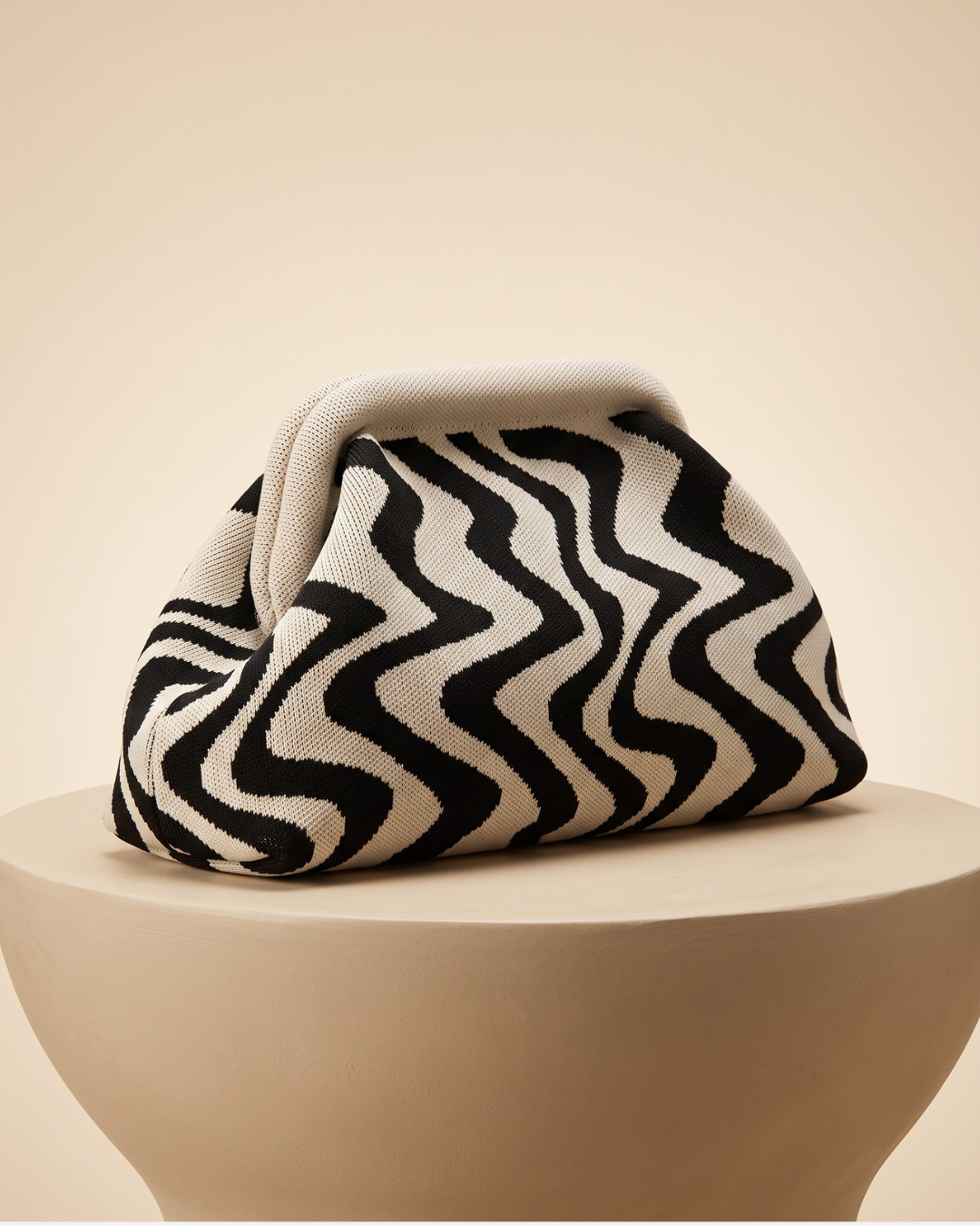 WAVE Knit Clutch Bag