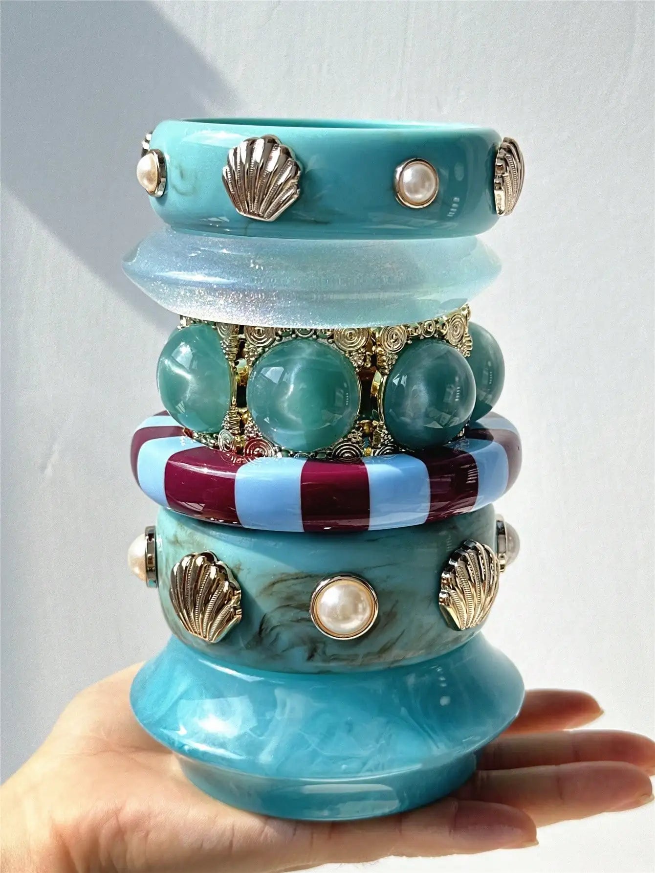 LAGUNA Resin Bangle Imagen secundaria del producto