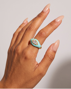 MARQUISE Enamel CZ Ring