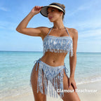 CASCADE Sequin Bikini Set
