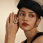 ROSETTE Enamel Ring