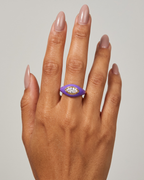 MARQUISE Enamel CZ Ring
