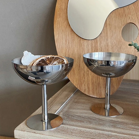 MODE Stainless Goblet Cups – Modern Dessert & Ice Cream Stemware