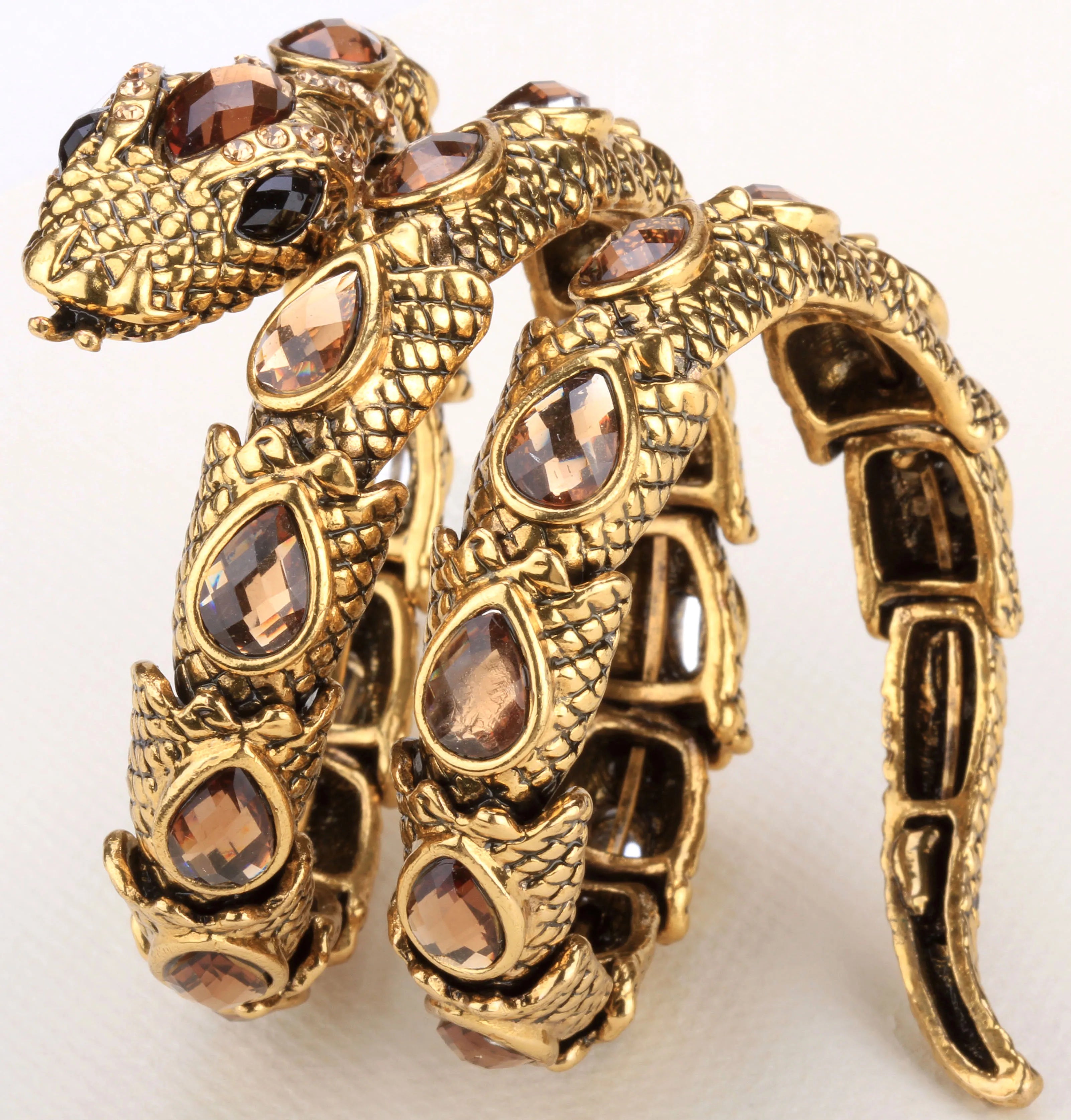 SERPENT Coil Crystal Arm Cuff Main image