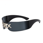 CHROMEWAVE One-Piece Shield – Sculpted Steampunk Shades