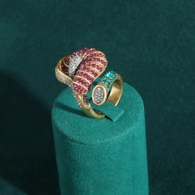 PARADISO Rhinestone Cocktail Ring