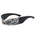 CHROMEWAVE One-Piece Shield – Sculpted Steampunk Shades