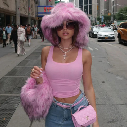 ALTA Faux Fur Bucket Hat