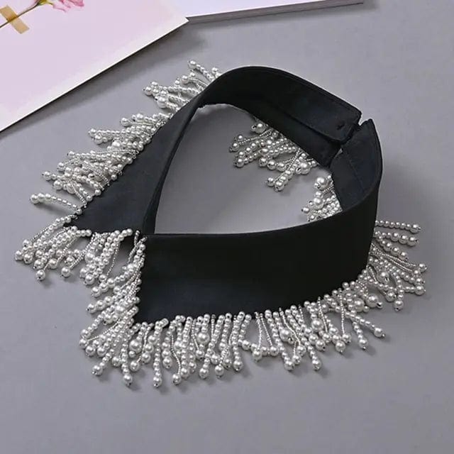 ALLI Faux Collar-Collar-SAINT CHIC-Black Pearl-SAINT CHIC