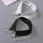 ALLI Faux Collar-Collar-SAINT CHIC-Black Rhinestone-SAINT CHIC