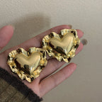 AMOUR Oversized Heart Earrings-earrings-SAINT CHIC-Gold-SAINT CHIC