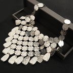 AURA Sculpted Collar Necklace-necklace-SAINT CHIC-Silver-SAINT CHIC