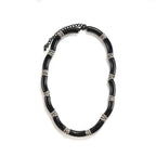 BAMBOO Crystal Link Choker-necklace-SAINT CHIC-Black-SAINT CHIC