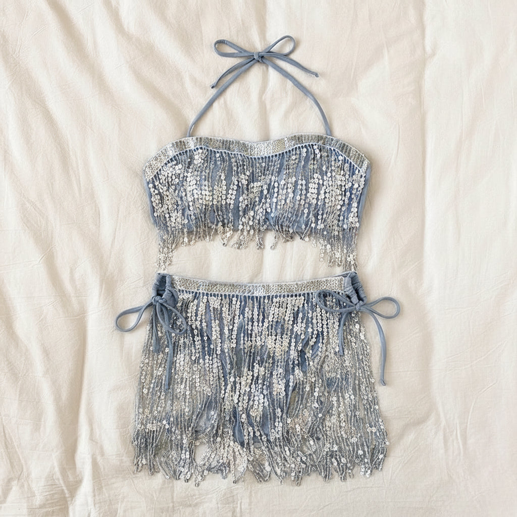 CASCADE Sequin Bikini Set