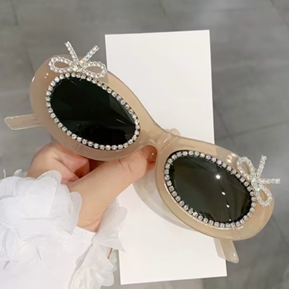 CRYSTAL BOW Shades-sunglasses-SAINT CHIC-Black-SAINT CHIC