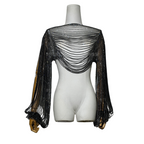 DIAMONDA Chainmail Shawl Top-body jewelry-SAINT CHIC-Black-SAINT CHIC