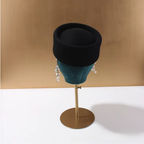 ÉDITH Pillbox Beret Hat-hat-SAINT CHIC-Black-S-SAINT CHIC
