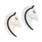 EQUUS Horse Head Brooch-Brooch-SAINT CHIC-Gold-SAINT CHIC