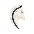 EQUUS Horse Head Brooch-Brooch-SAINT CHIC-Gold-SAINT CHIC