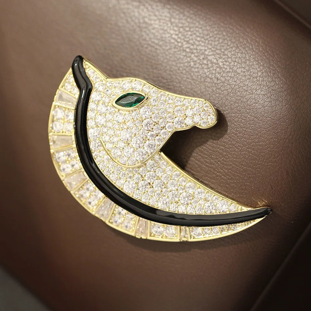 EQUUS Horse Head Brooch-Brooch-SAINT CHIC-Gold-SAINT CHIC