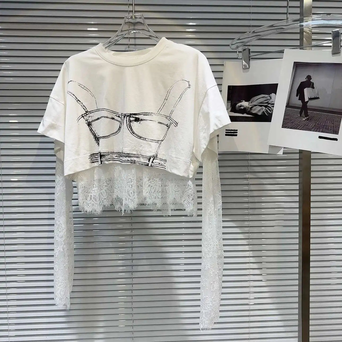FEMME Shirt Set-Shirts & Tops-SAINT CHIC-White-S-SAINT CHIC