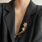 FIGURE Brooch-brooch-SAINT CHIC-Gold-SAINT CHIC
