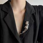 FIGURE Brooch-brooch-SAINT CHIC-Silver-SAINT CHIC