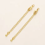 GOLD PLATED EXTENSION CHAINS – 5pc Charm Set with Lobster Clasps-Jewelry-SAINT CHIC-18k Gold-5 Chains-SAINT CHIC