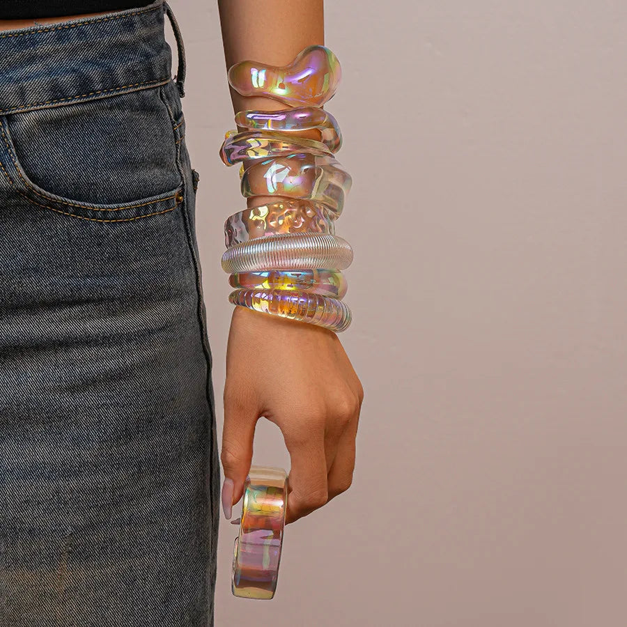 LUCENT Cuff Bracelets-bracelet-SAINT CHIC-Style 1-SAINT CHIC