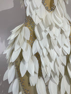 LUMIÈRE Pearl Mesh Gown-Gown-SAINT CHIC-S-SAINT CHIC