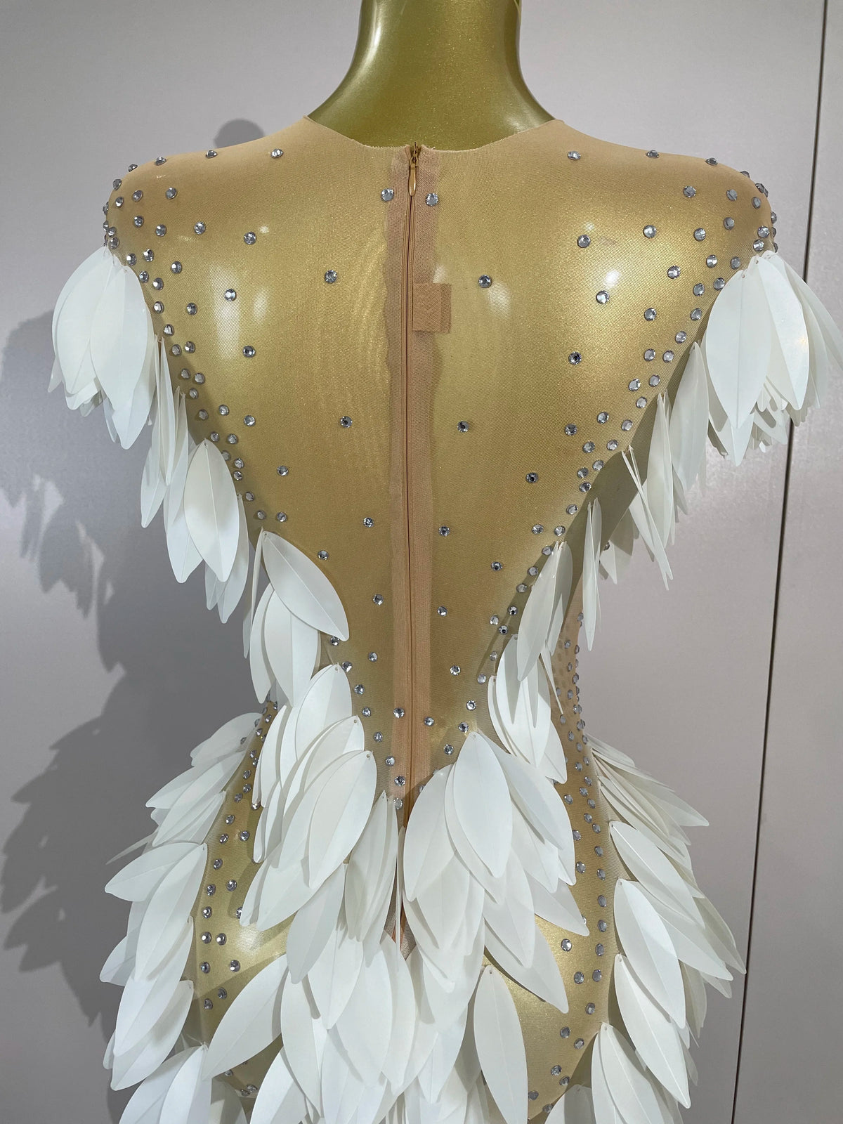 LUMIÈRE Pearl Mesh Gown-Gown-SAINT CHIC-S-SAINT CHIC