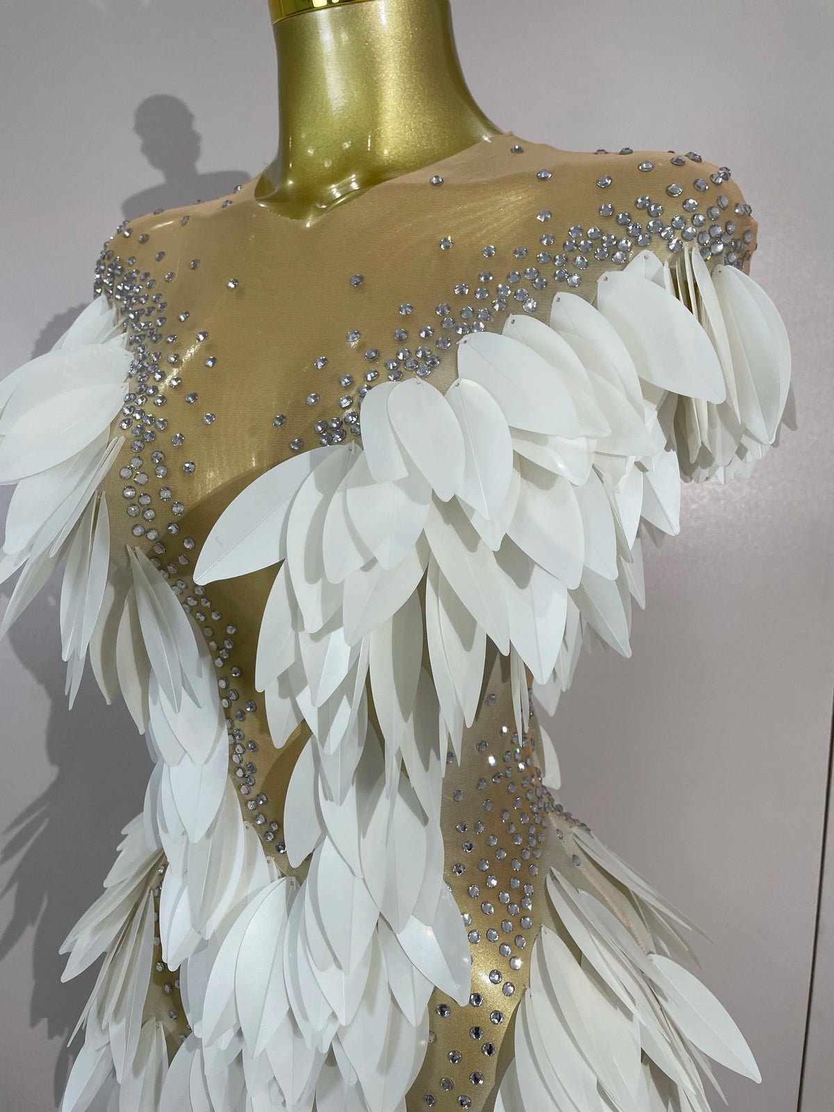 LUMIÈRE Pearl Mesh Gown-Gown-SAINT CHIC-S-SAINT CHIC