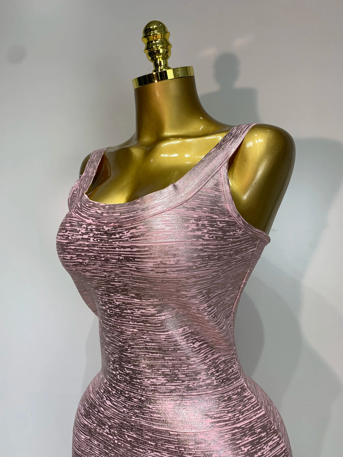LUXE Bandage Evening Dress-Dress-SAINT CHIC-Gold-XS-SAINT CHIC