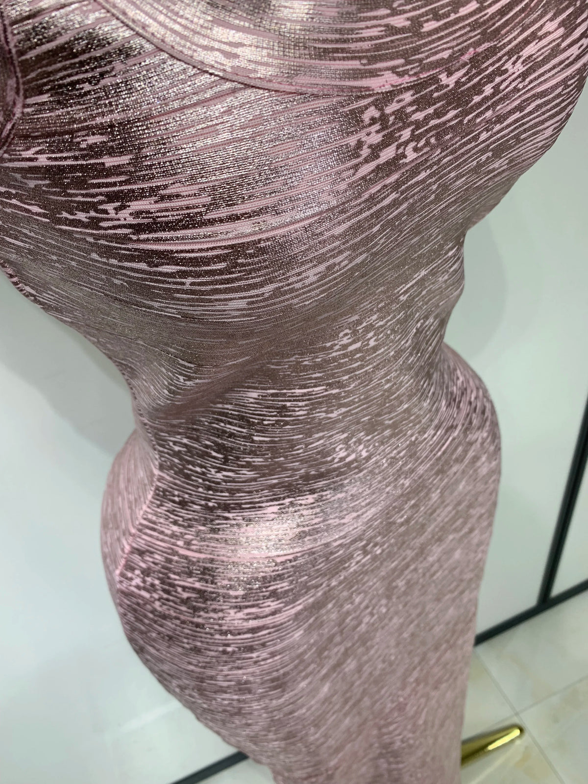 LUXE Bandage Evening Dress-Dress-SAINT CHIC-Gold-XS-SAINT CHIC
