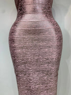 LUXE Bandage Evening Dress-Dress-SAINT CHIC-Gold-XS-SAINT CHIC