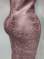 LUXE Bandage Evening Dress-Dress-SAINT CHIC-Gold-XS-SAINT CHIC