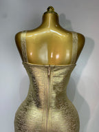 LUXE Bandage Evening Dress-Dress-SAINT CHIC-Gold-XS-SAINT CHIC