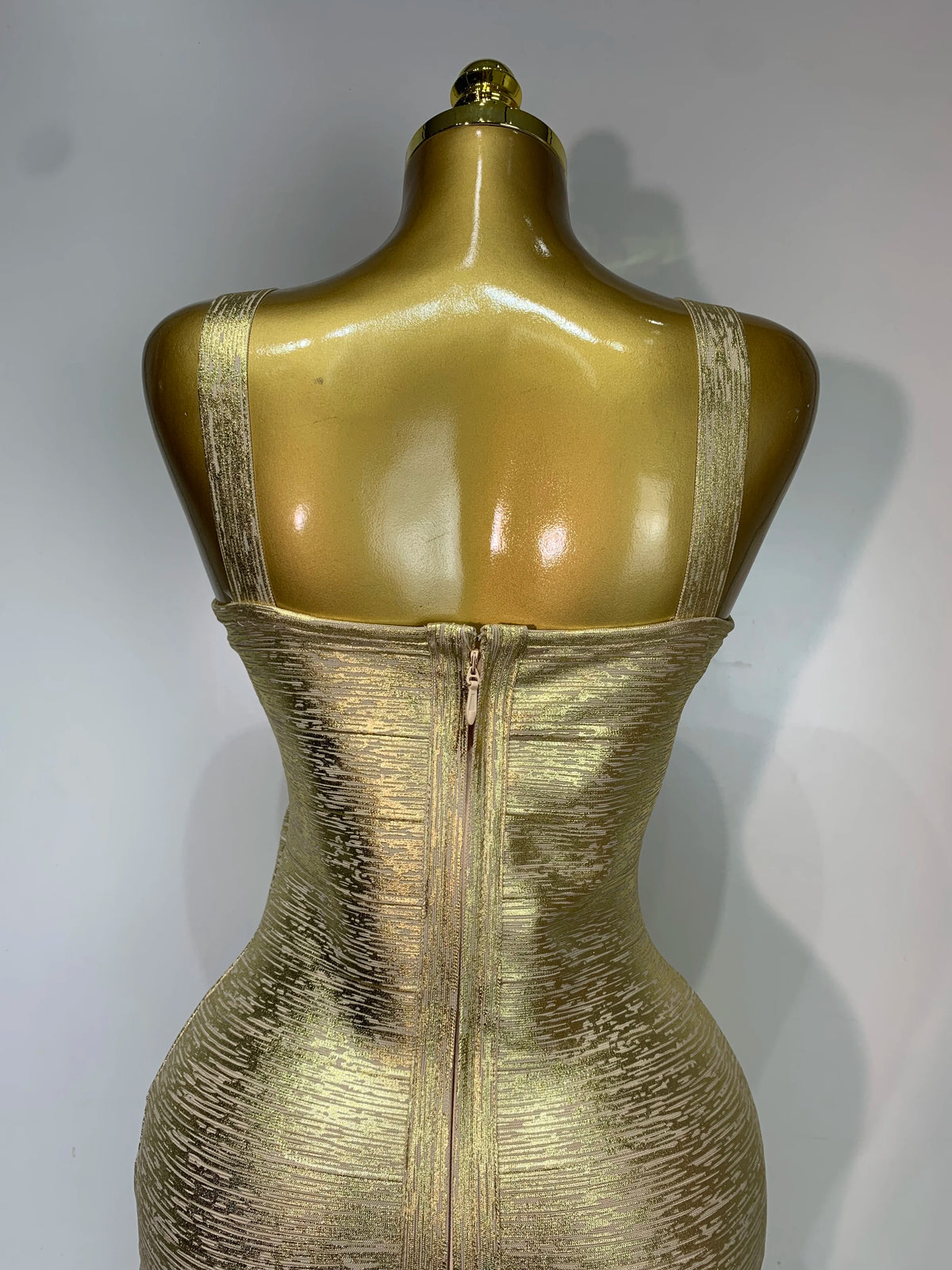 LUXE Bandage Evening Dress-Dress-SAINT CHIC-Gold-XS-SAINT CHIC