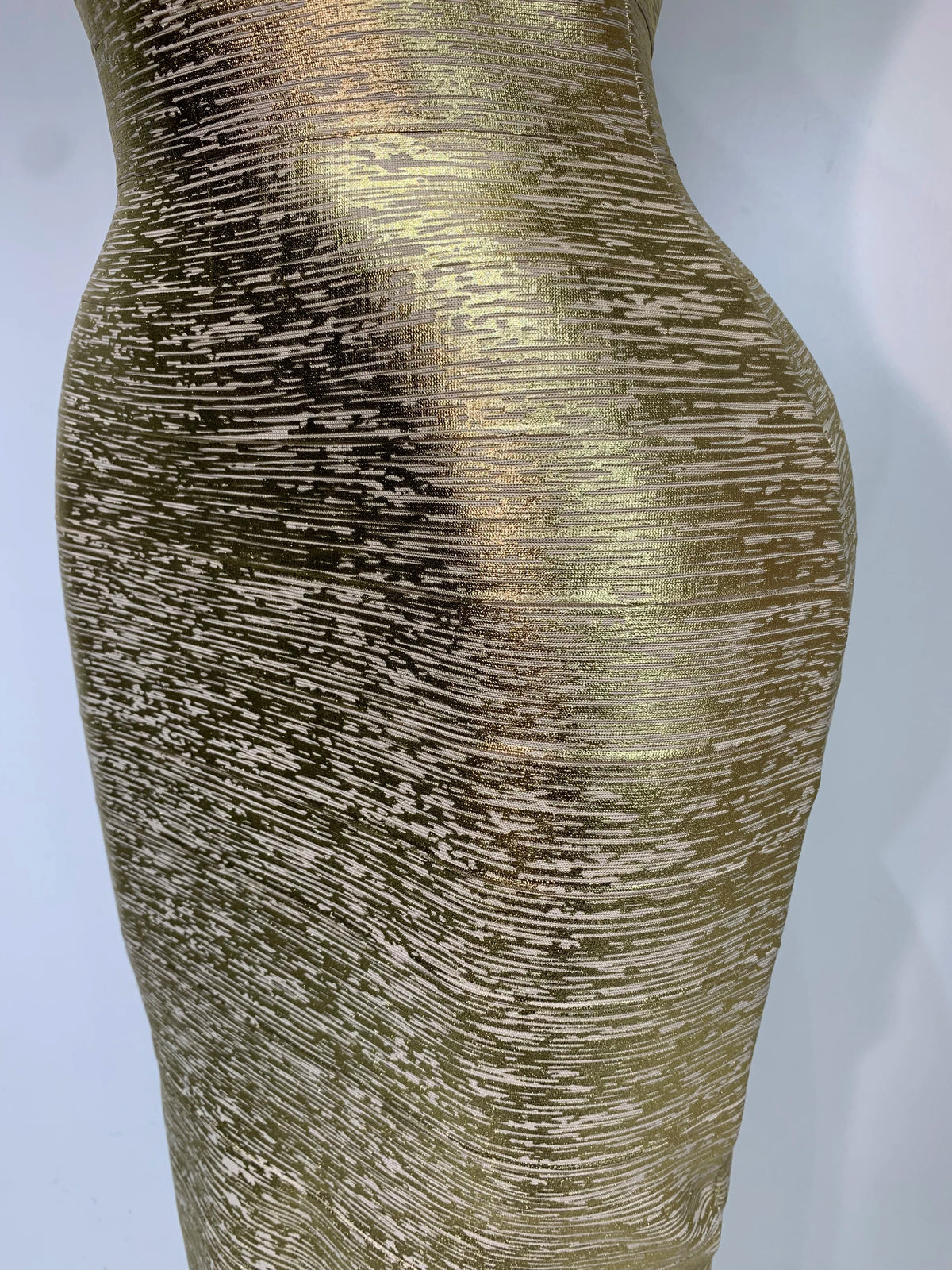 LUXE Bandage Evening Dress-Dress-SAINT CHIC-Gold-XS-SAINT CHIC